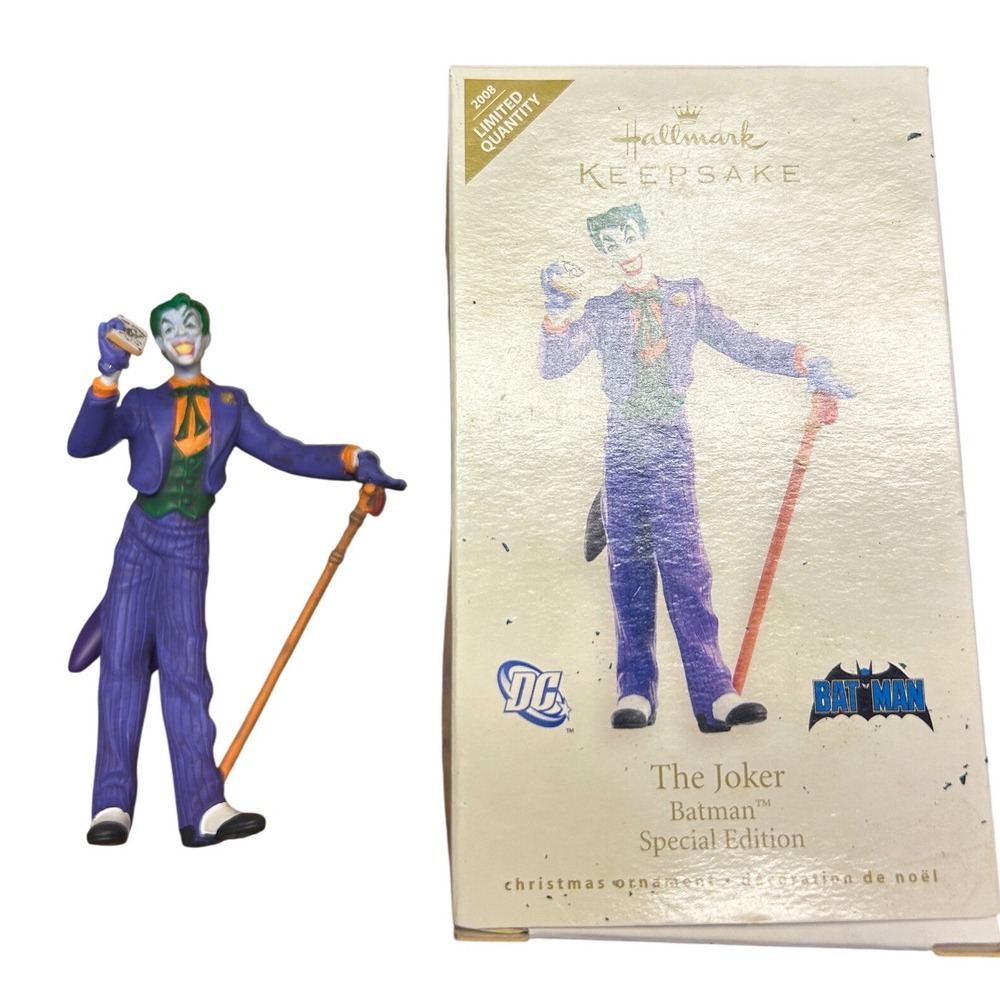 Hallmark The Joker Ornament Batman 2008 Special Edition Christmas Decor